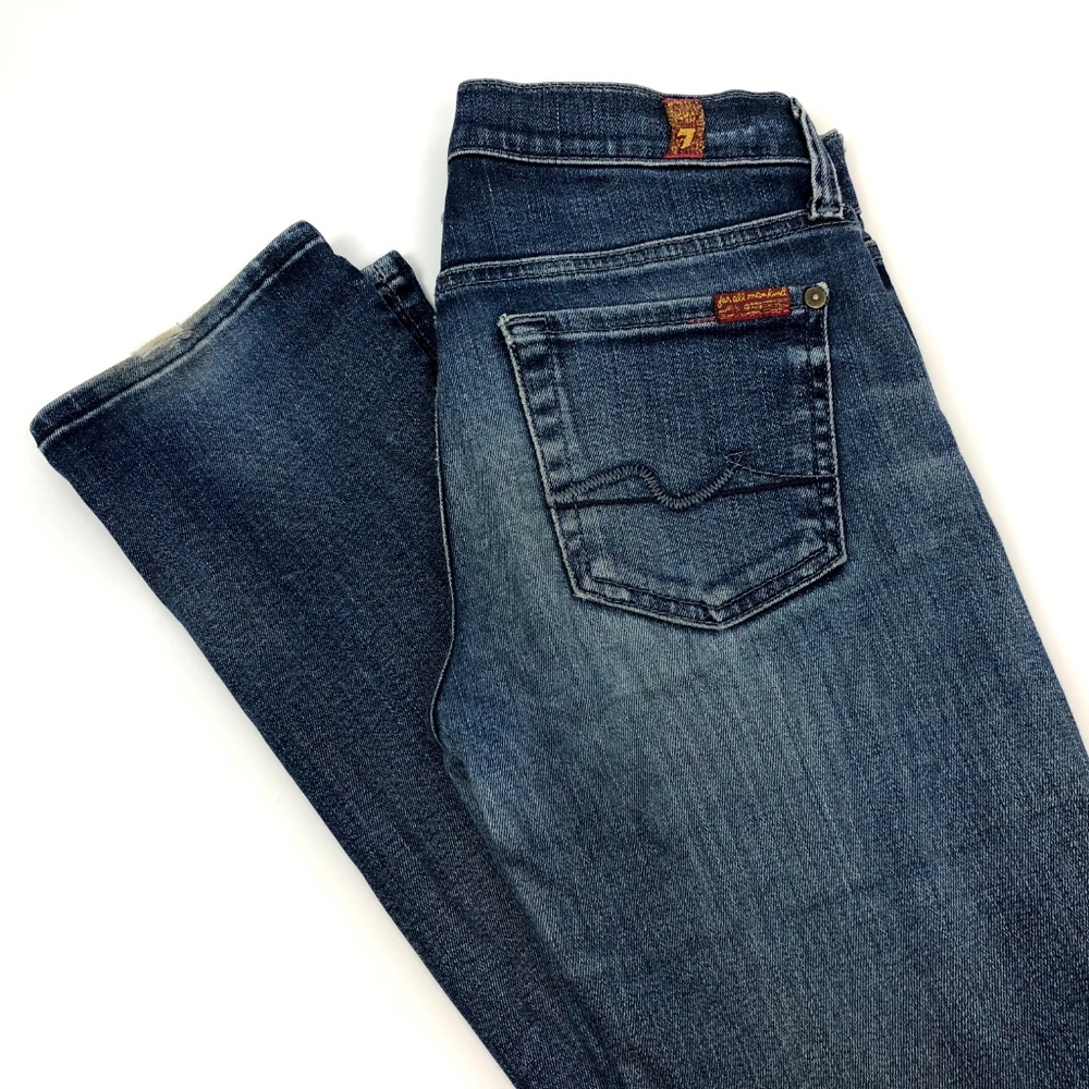 🍄7 For All Mankind Straight Leg Jeans - Picture 2 of 8